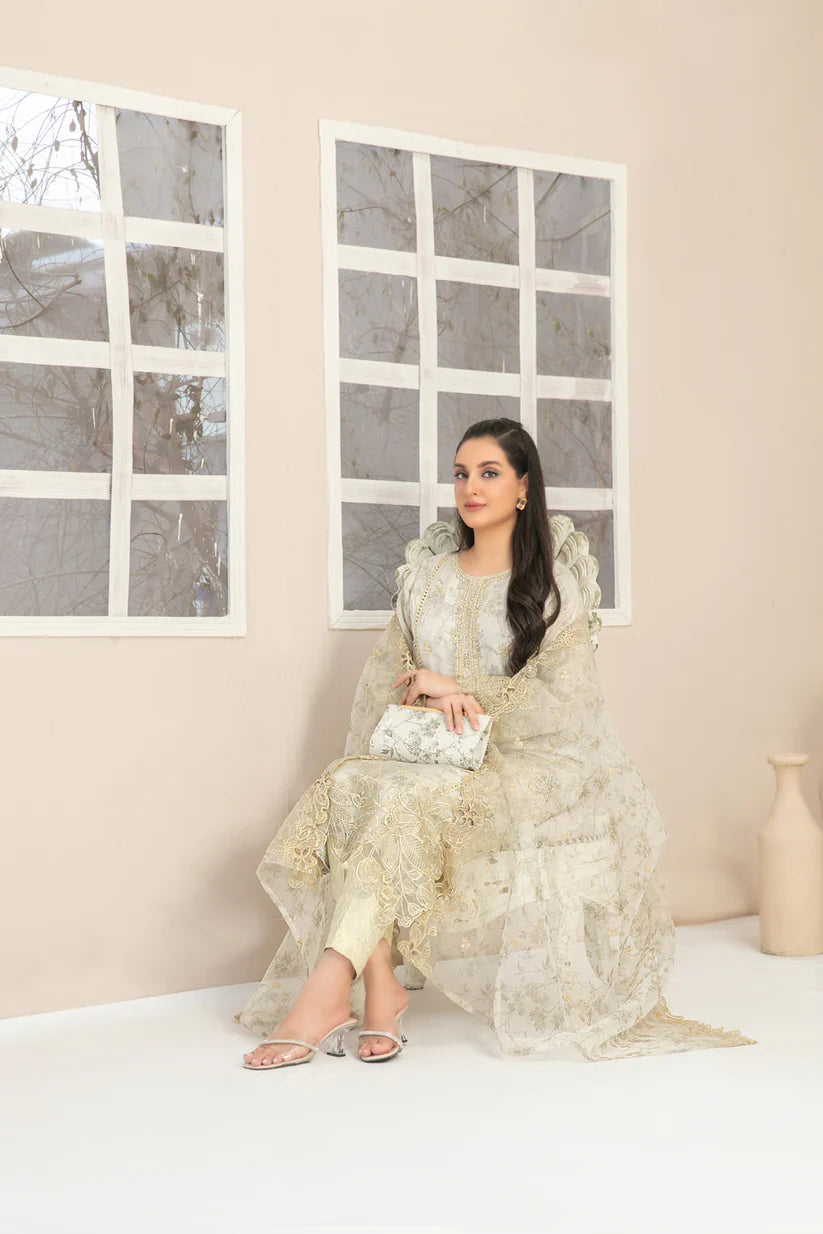 Jahira Stitched Organza Collection BY Tawakkal