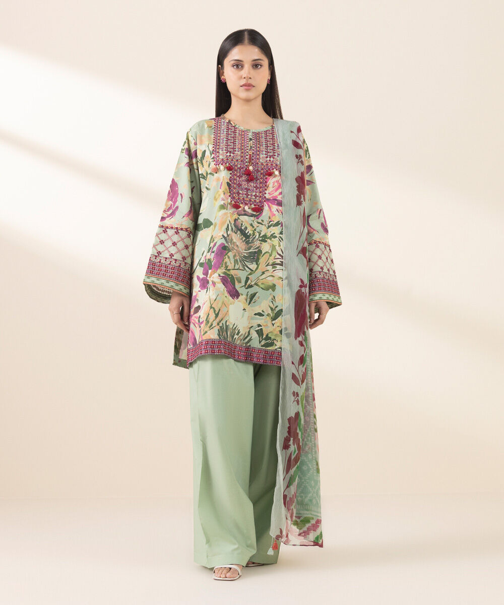 Sapphire Embroidered Lawn