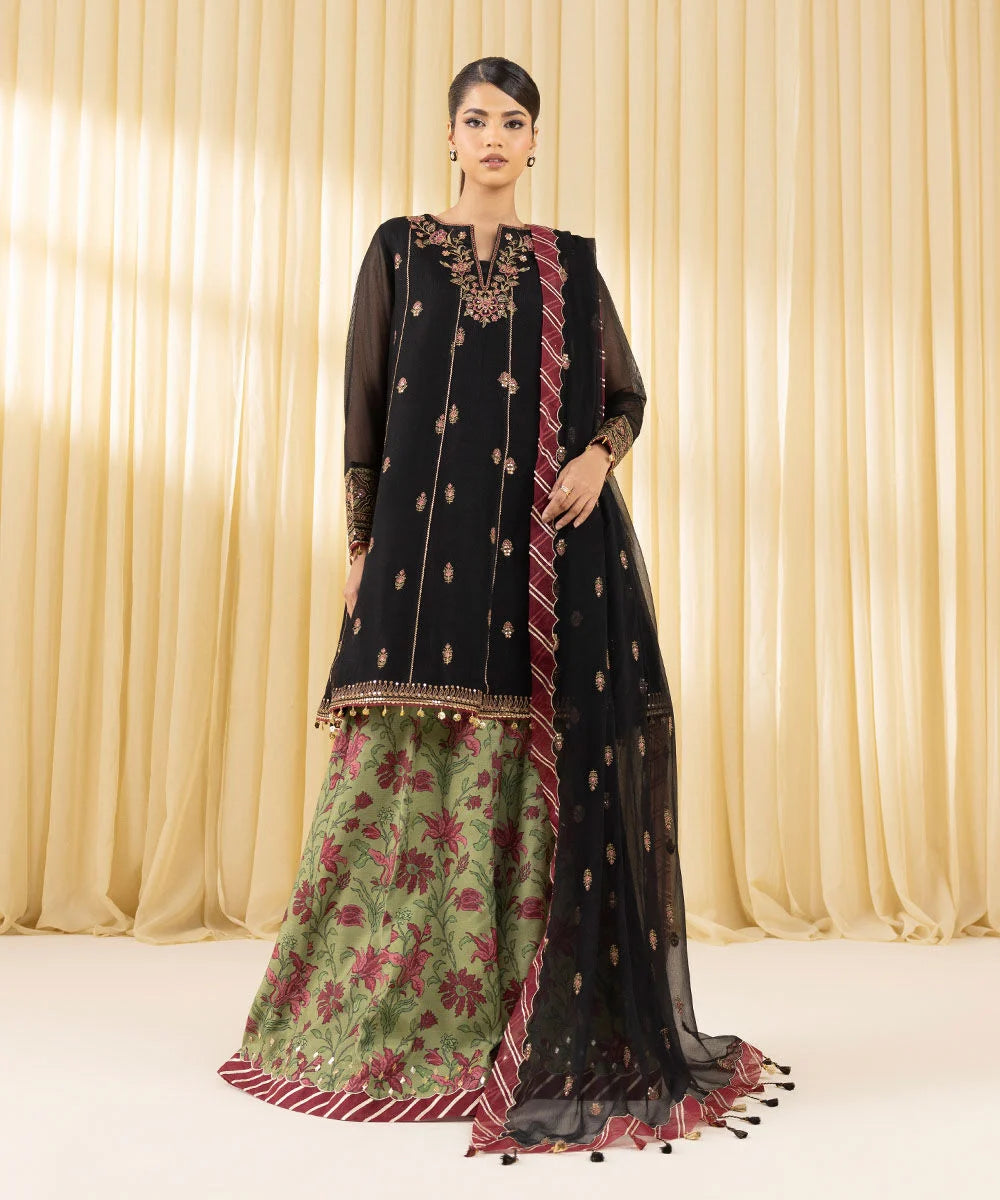Sapphire Embroidered Khaddi Net Suit