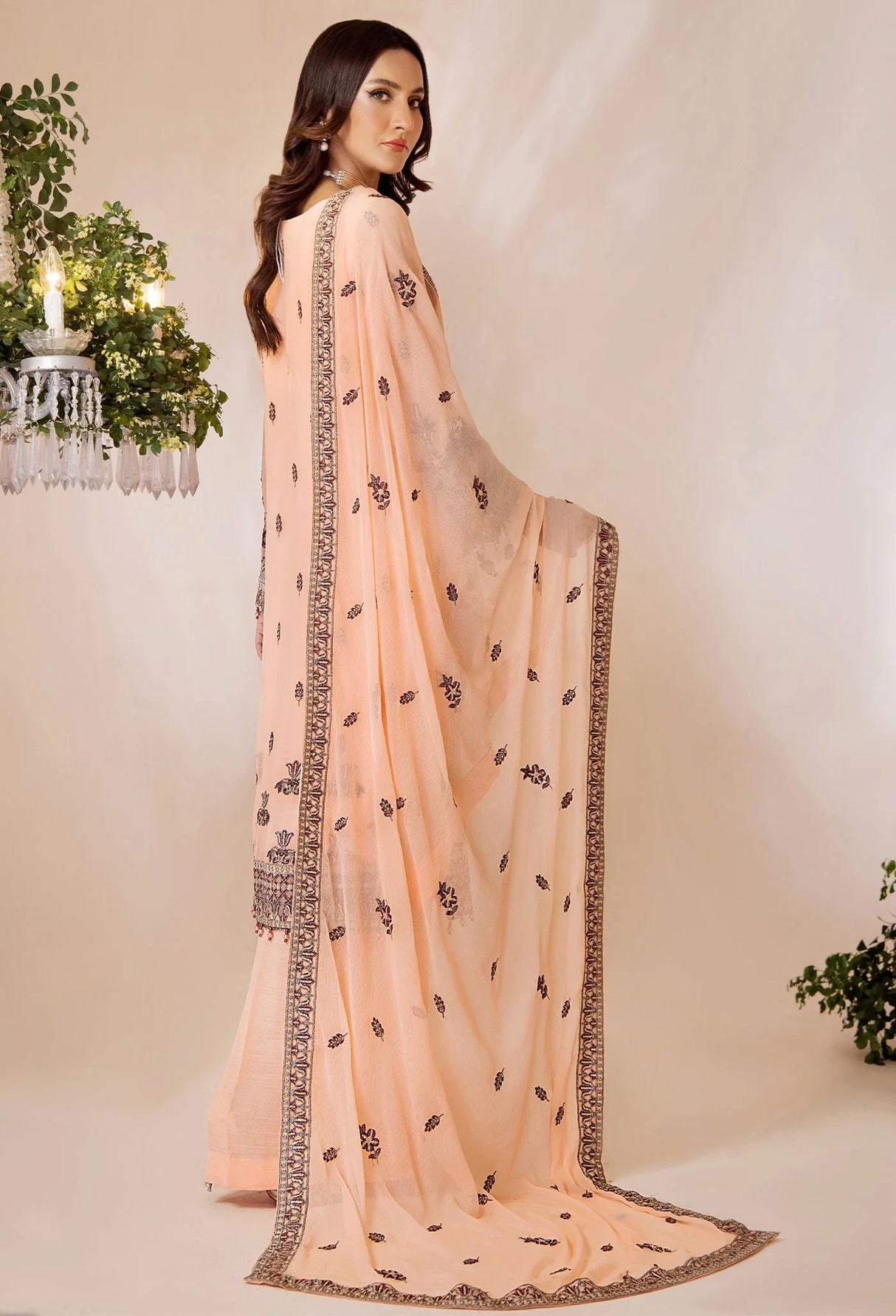 Lueur By Adans Libas Luxury Chiffon Embroidered Collection