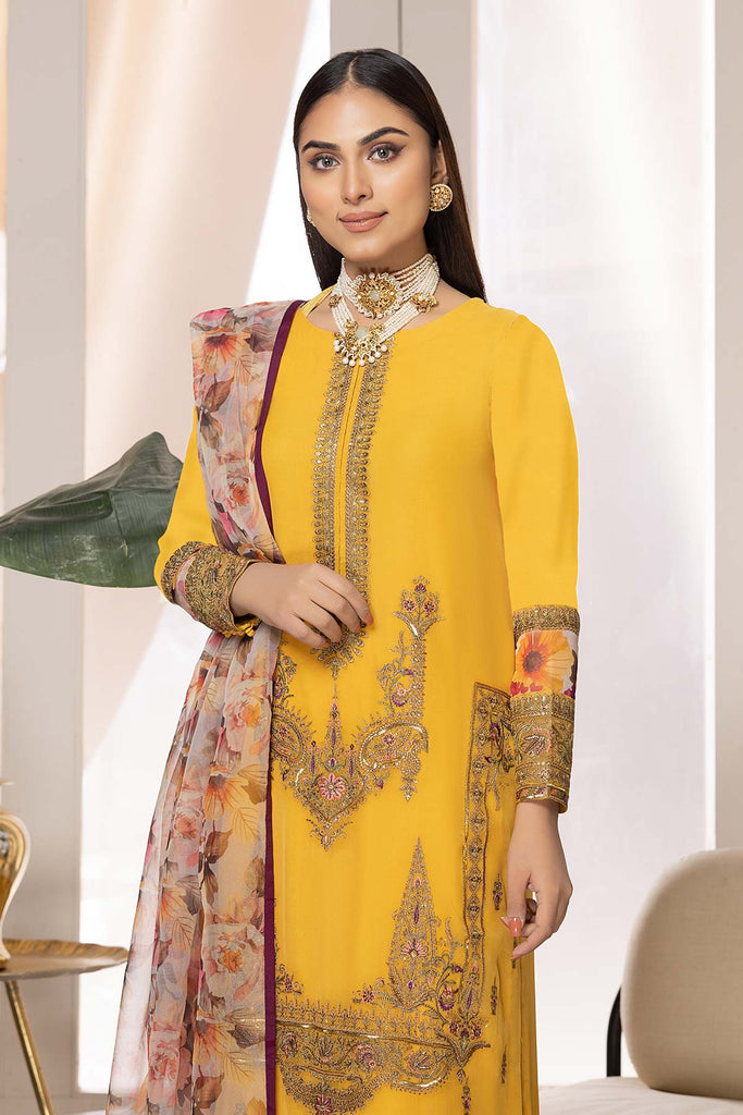 Charizma Stitched Embellished Chiffon Collection