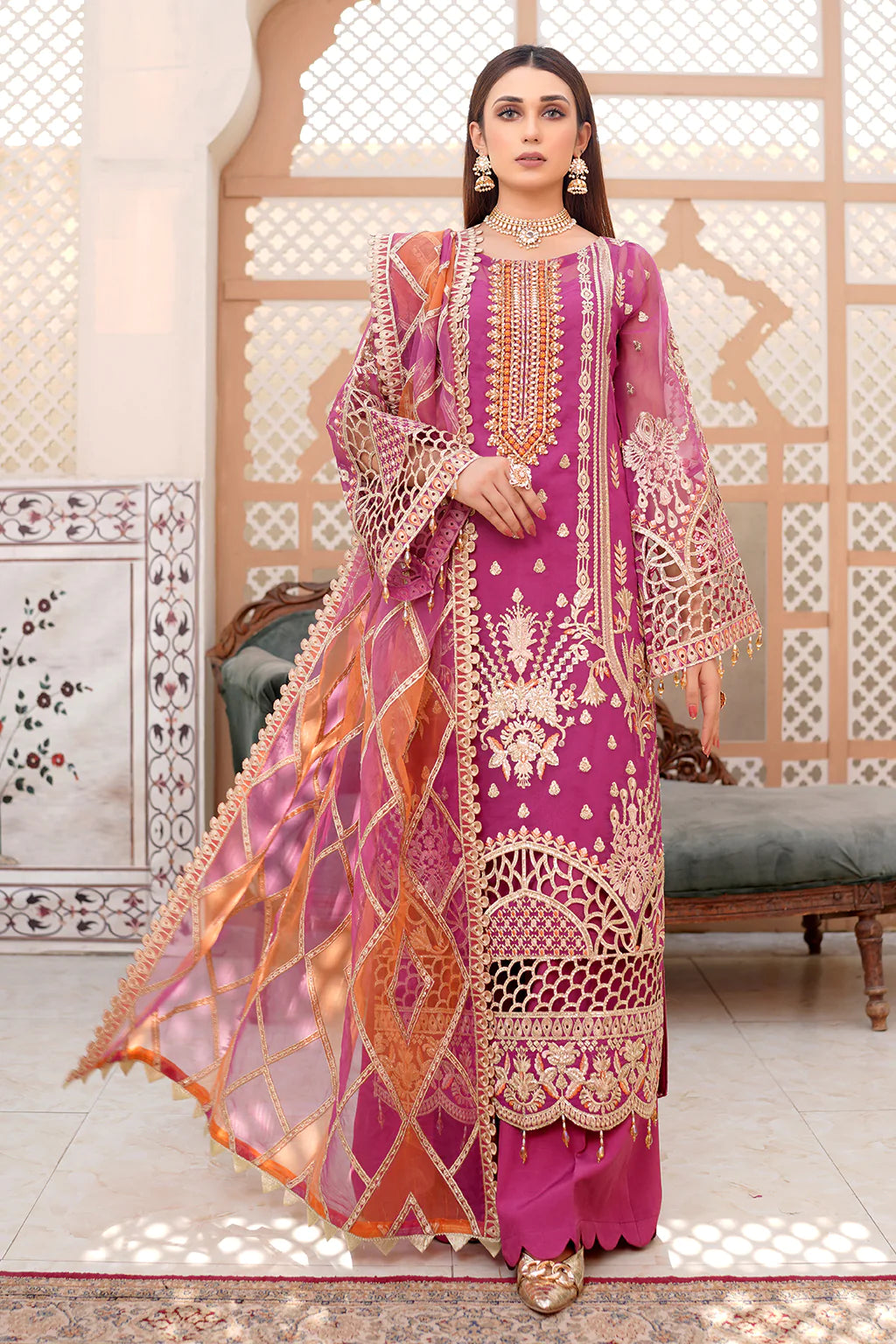 Lemilsa By Maryam's Chiffon Embroidered Collection