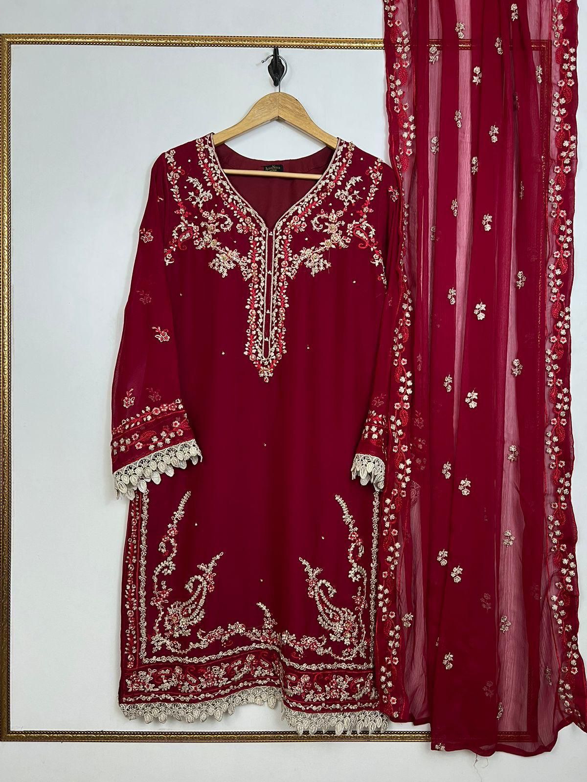 Chiffon 2 Piece Kurti Ready To Ship