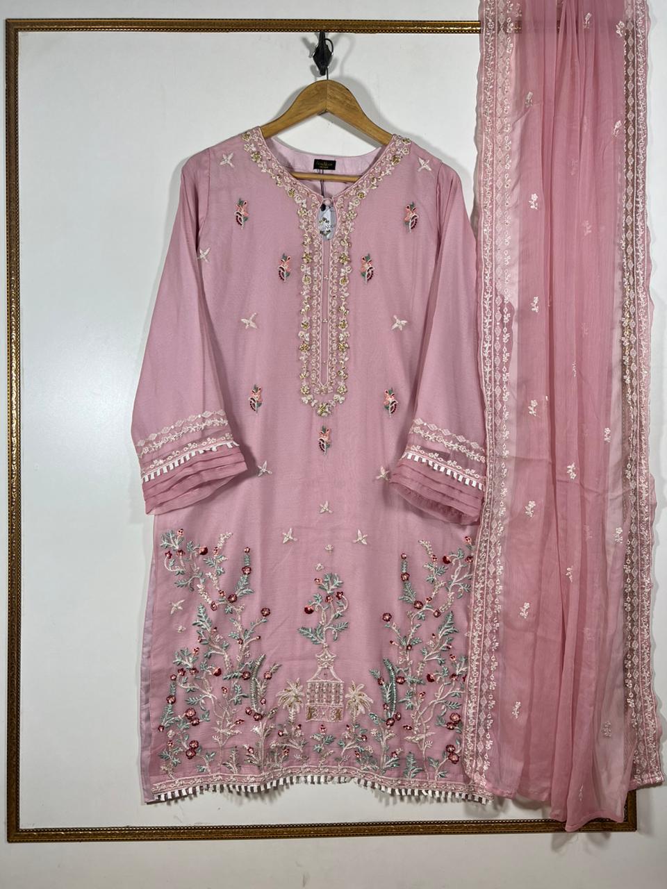 Chiffon 2 Piece Kurti Ready To Ship