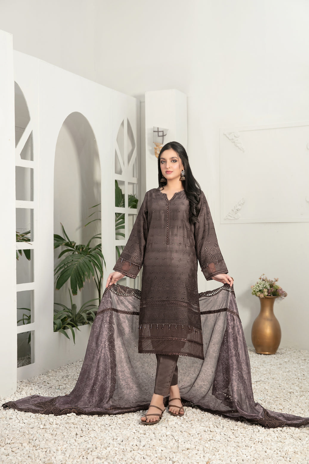 Gulmeena by Tawakkal Luxury Embroidered Collection - 100% Original