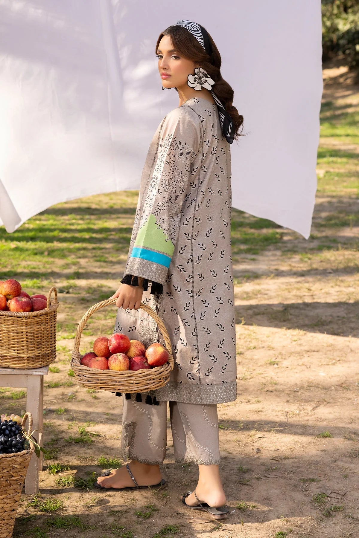 Charizma Embroidered Cotton Suit