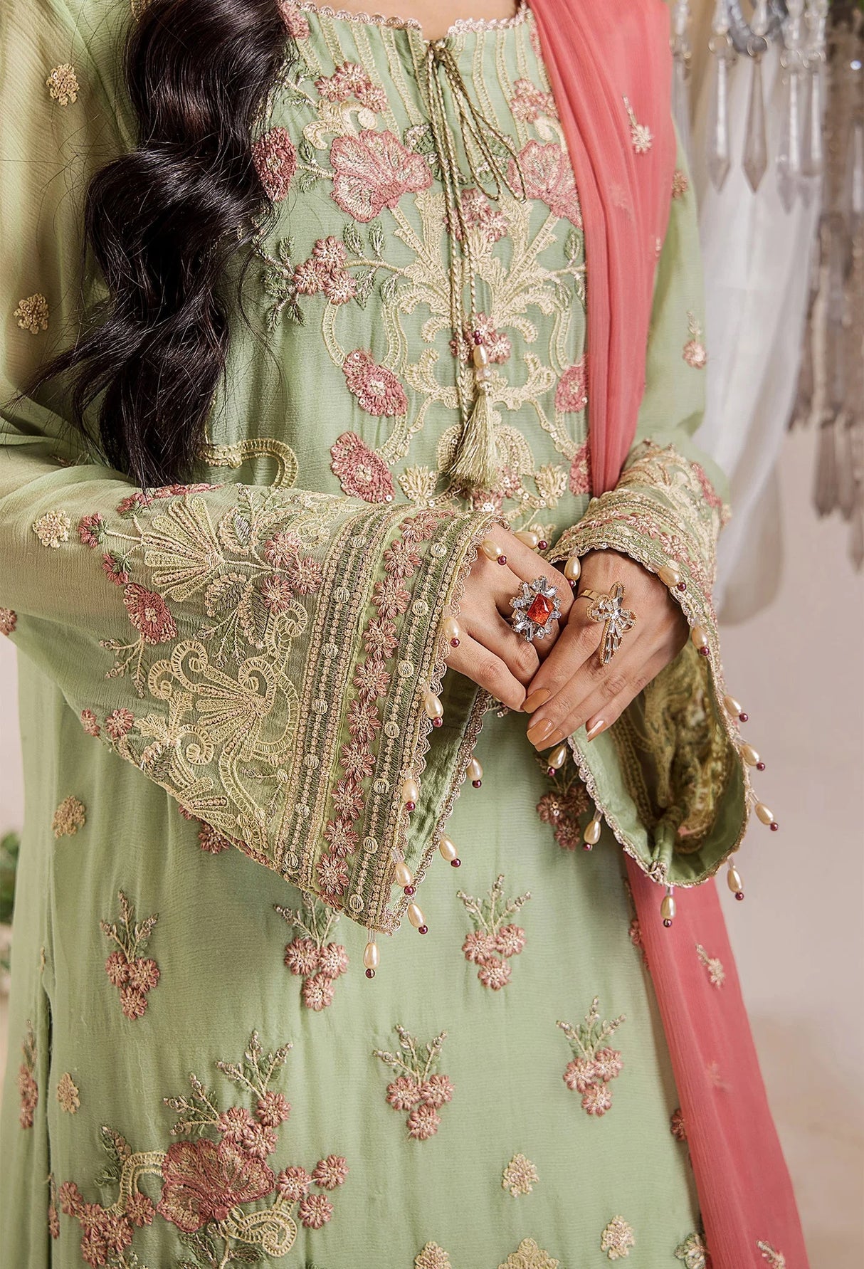 Lueur By Adans Libas Luxury Chiffon Embroidered Collection