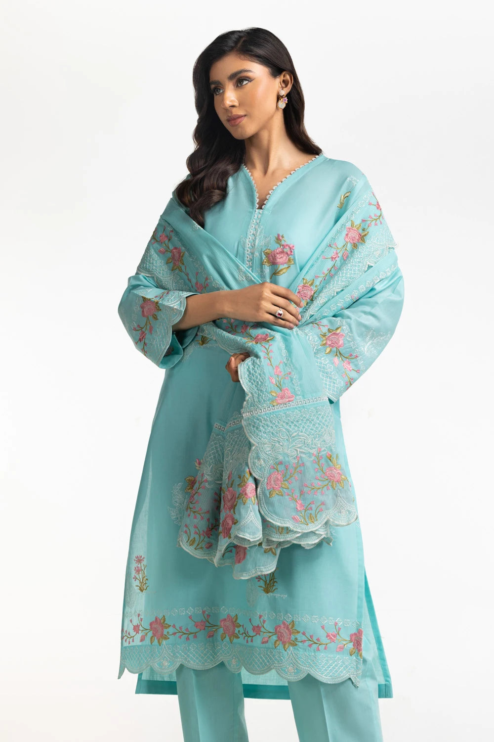 Gul Ahmed Luxury Embroidered Suit