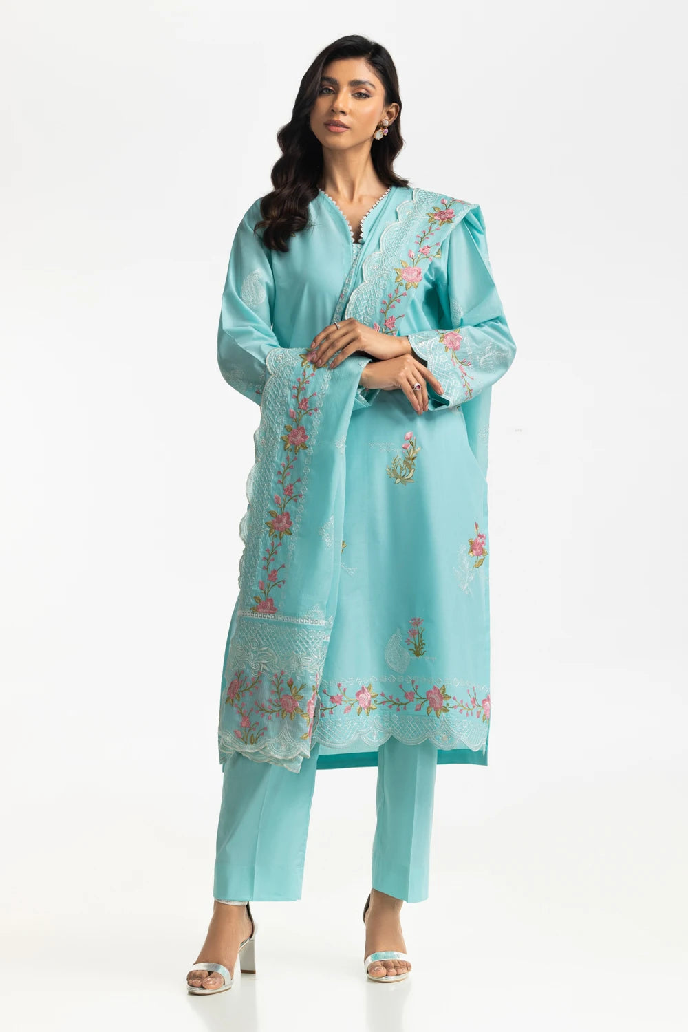 Gul Ahmed Luxury Embroidered Suit