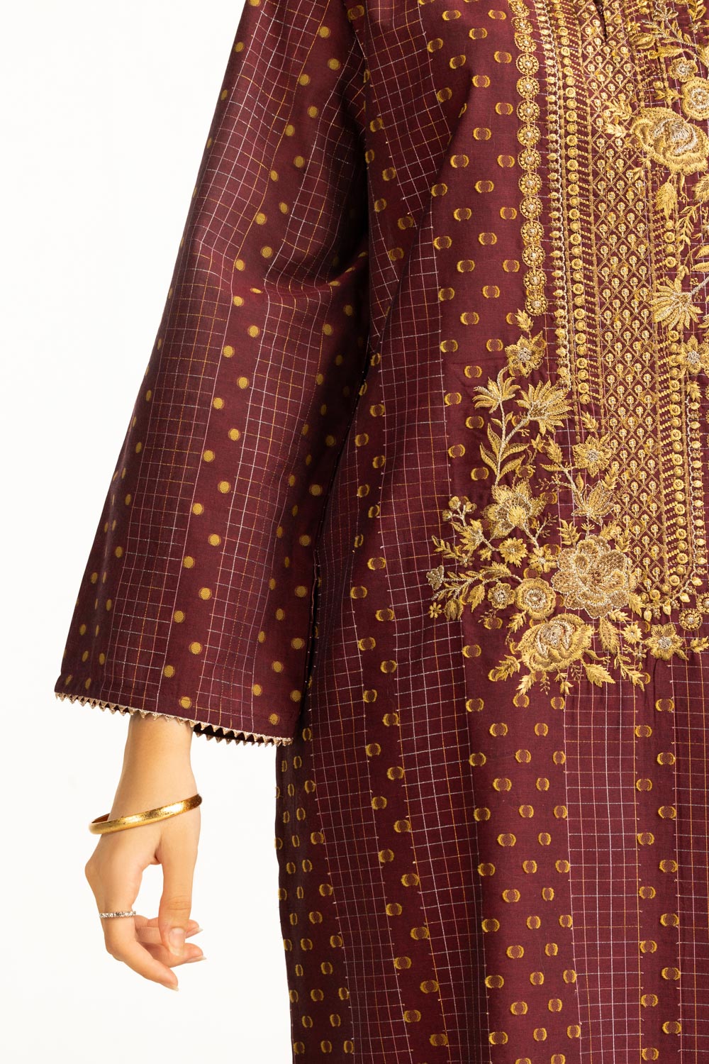 Gul Ahmed Luxury Jacquard Embroidered Suit