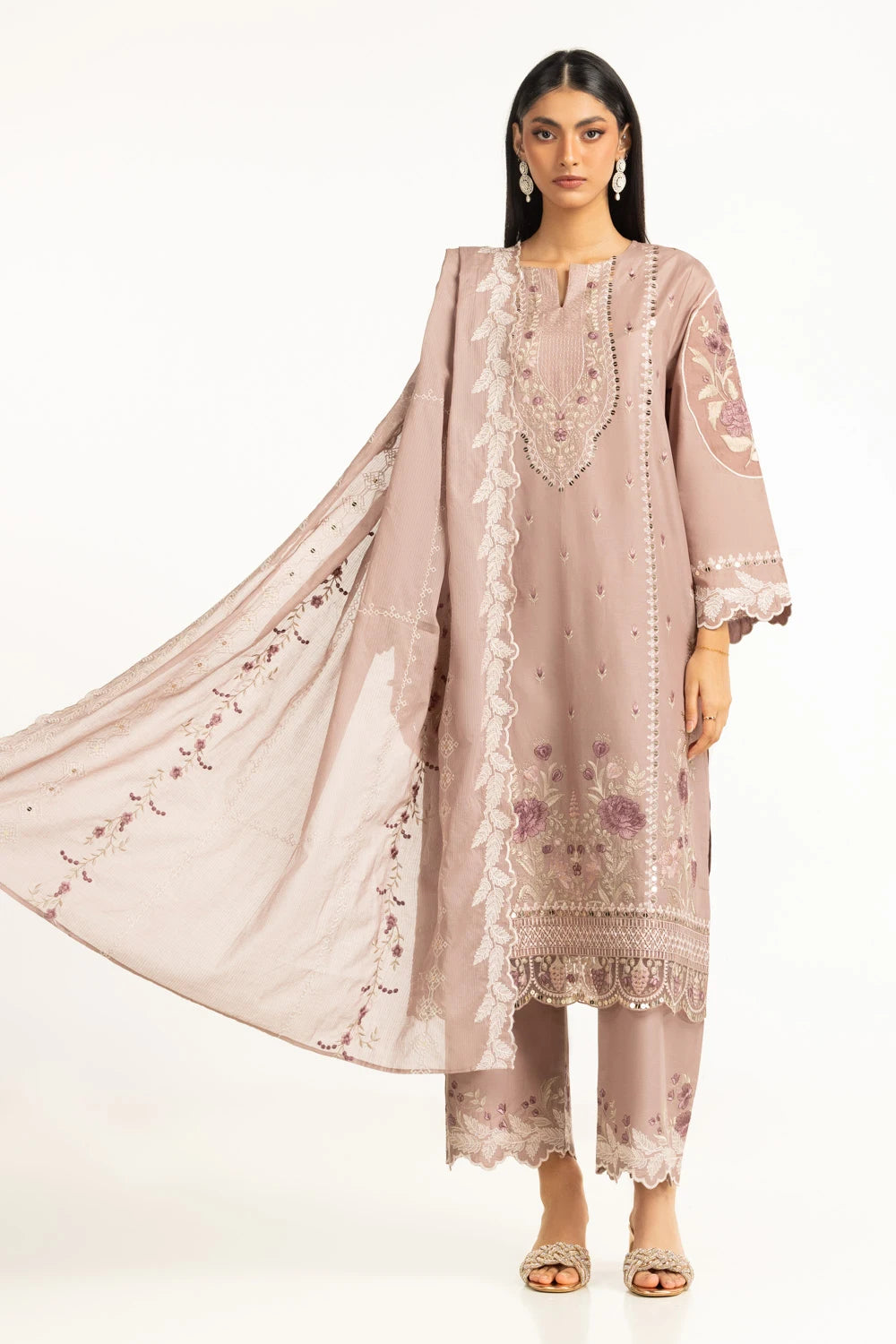 Gul Ahmed Luxury Embroidered Suit