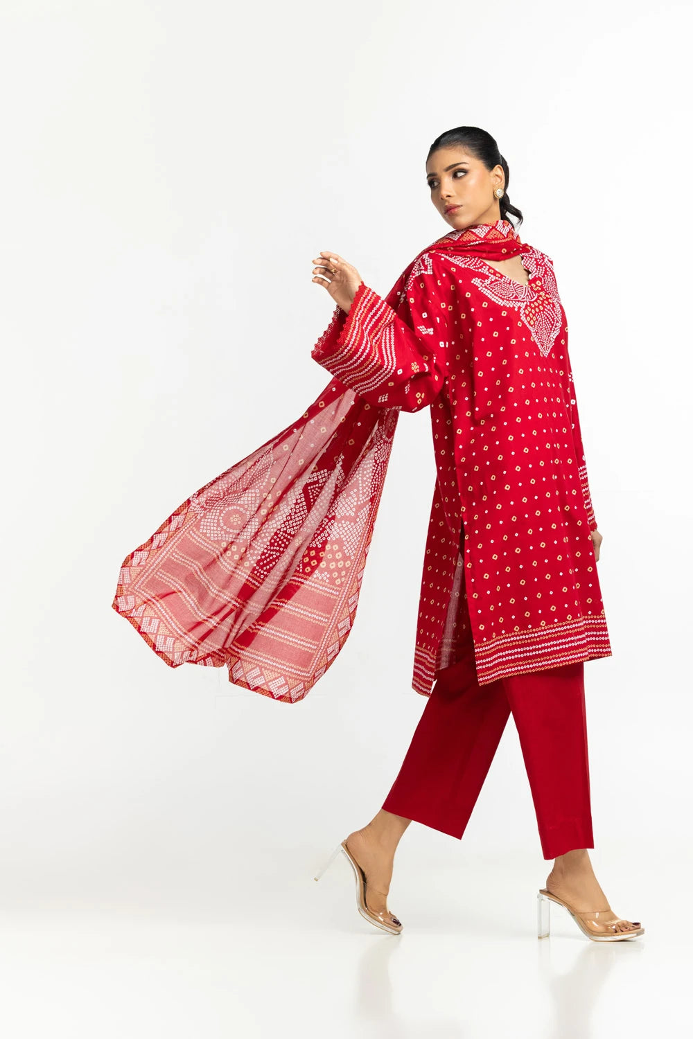 Gul Ahmed Lacquer Printed Suit