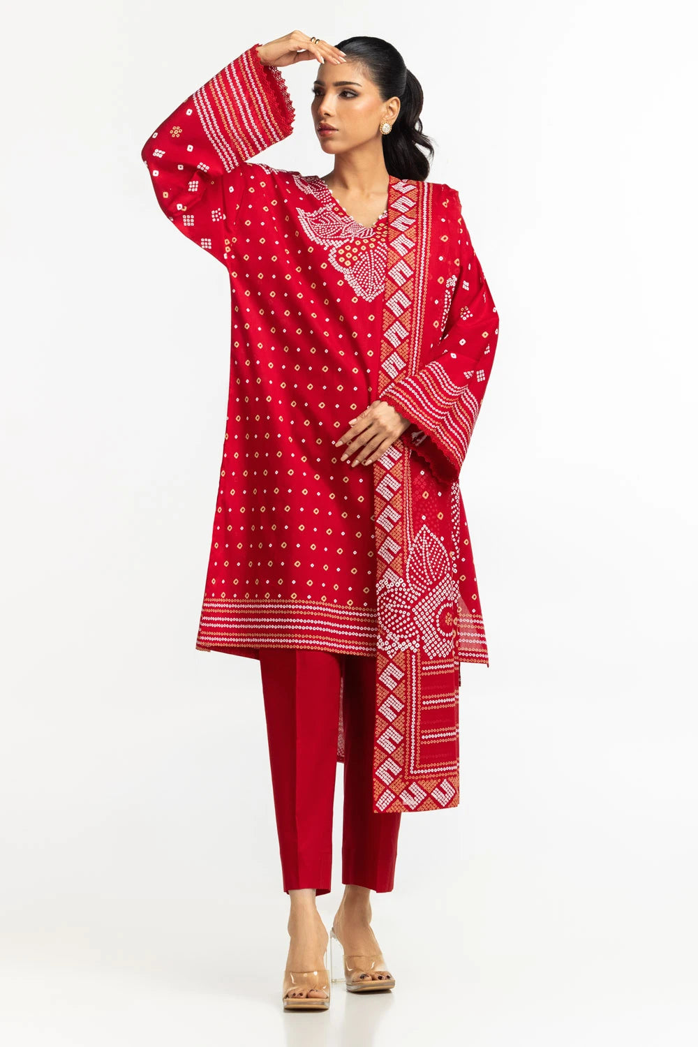Gul Ahmed Lacquer Printed Suit