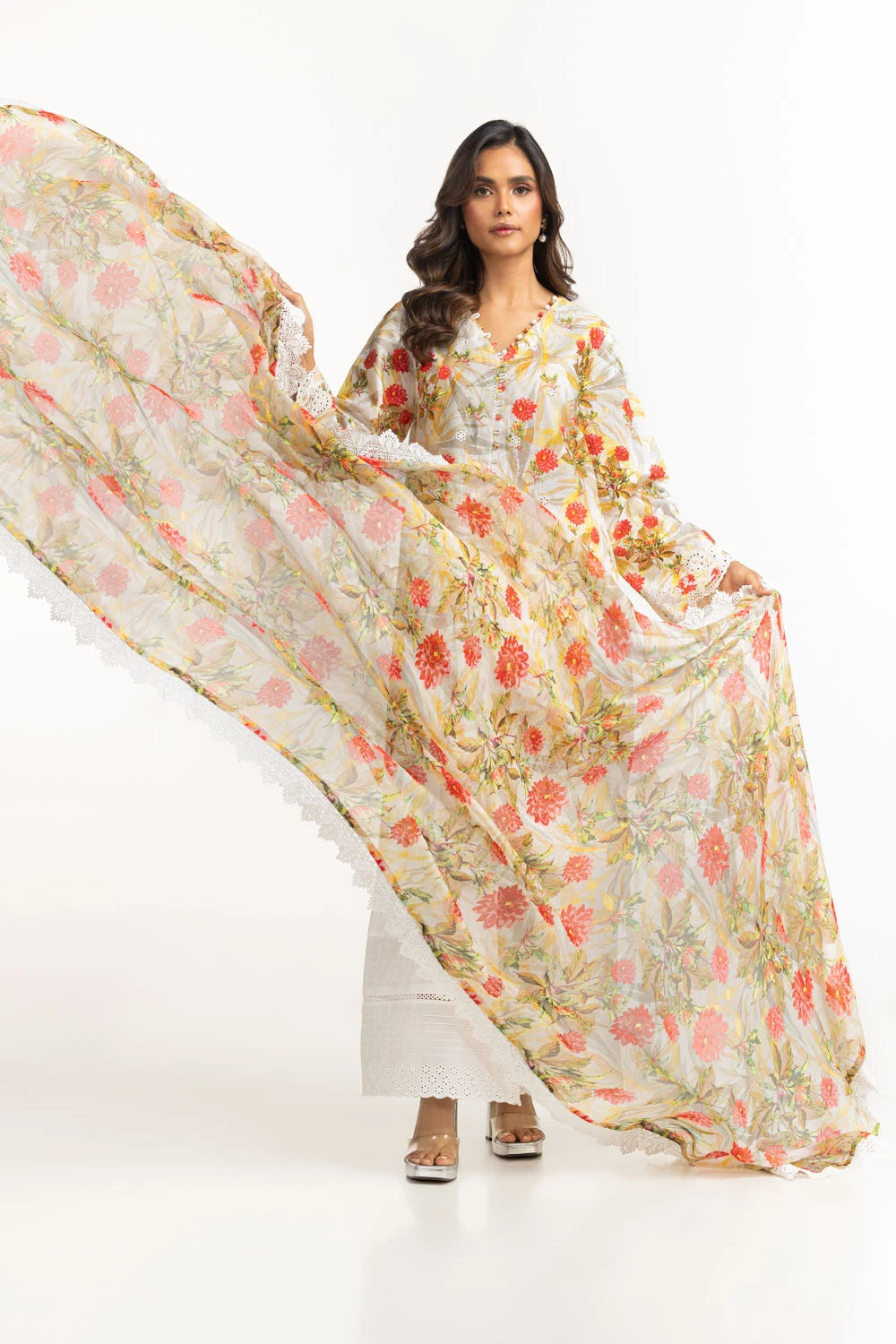 Gul Ahmed Luxury Embroidered Suit