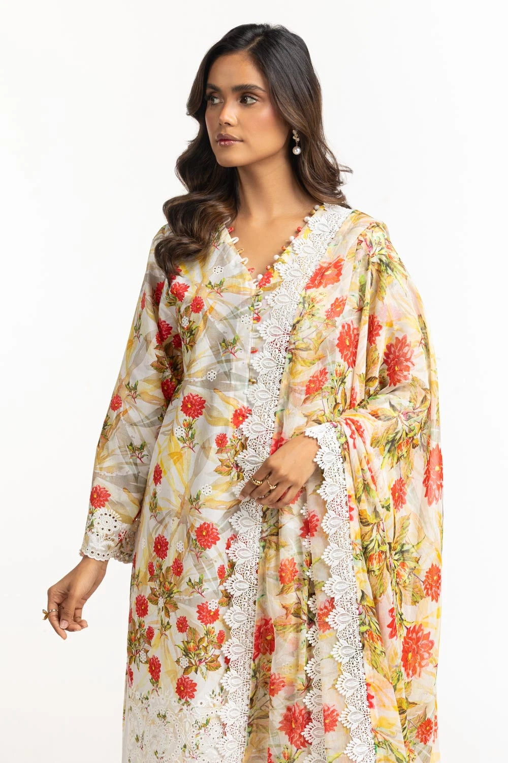 Gul Ahmed Luxury Embroidered Suit