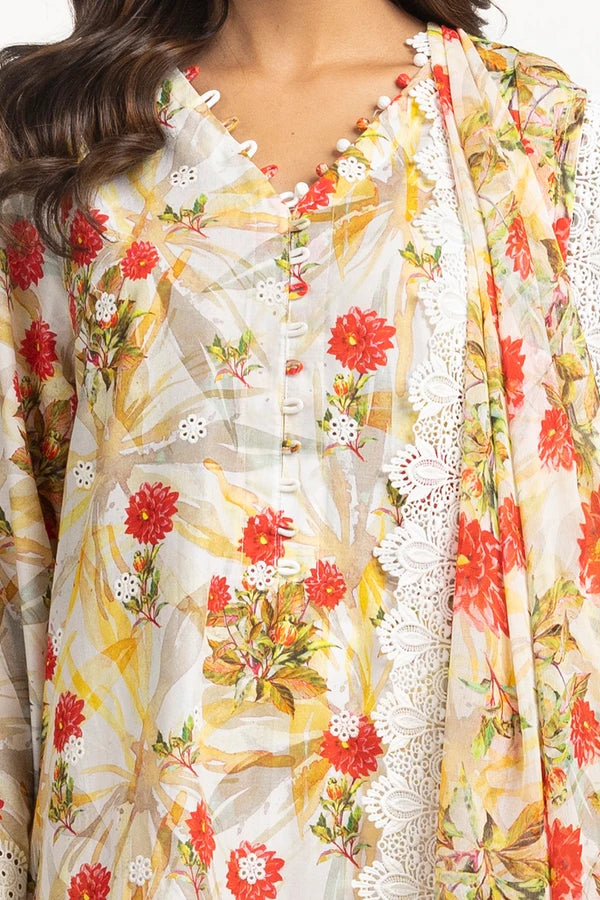 Gul Ahmed Luxury Embroidered Suit