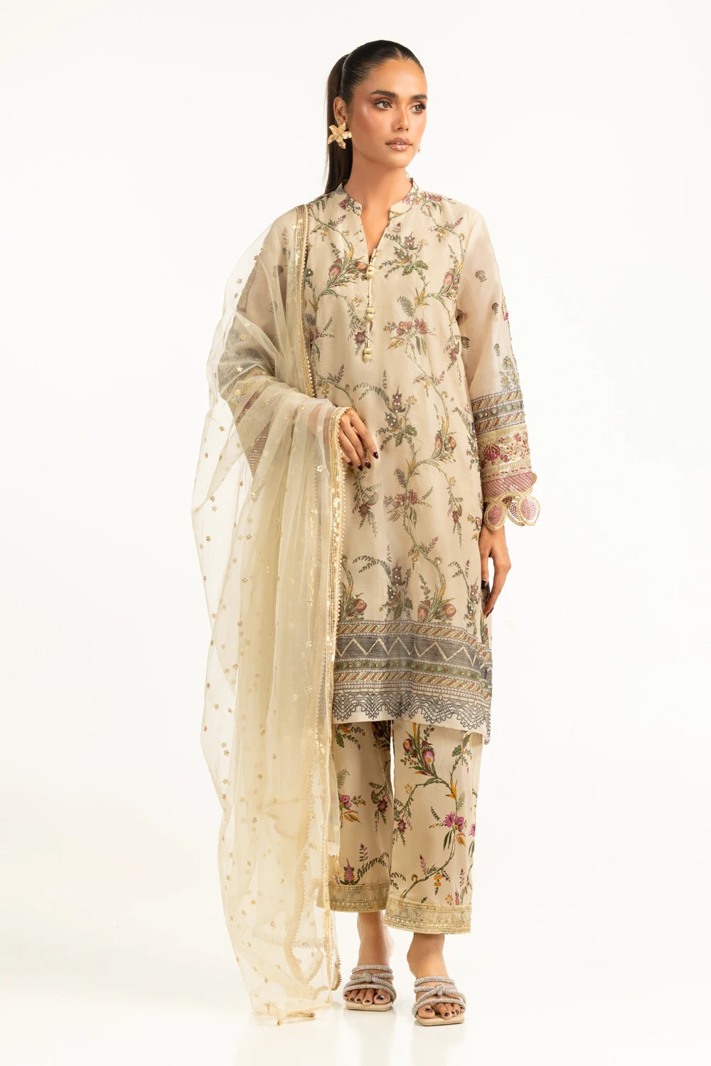 Gul Ahmed Luxury Embroidered Suit