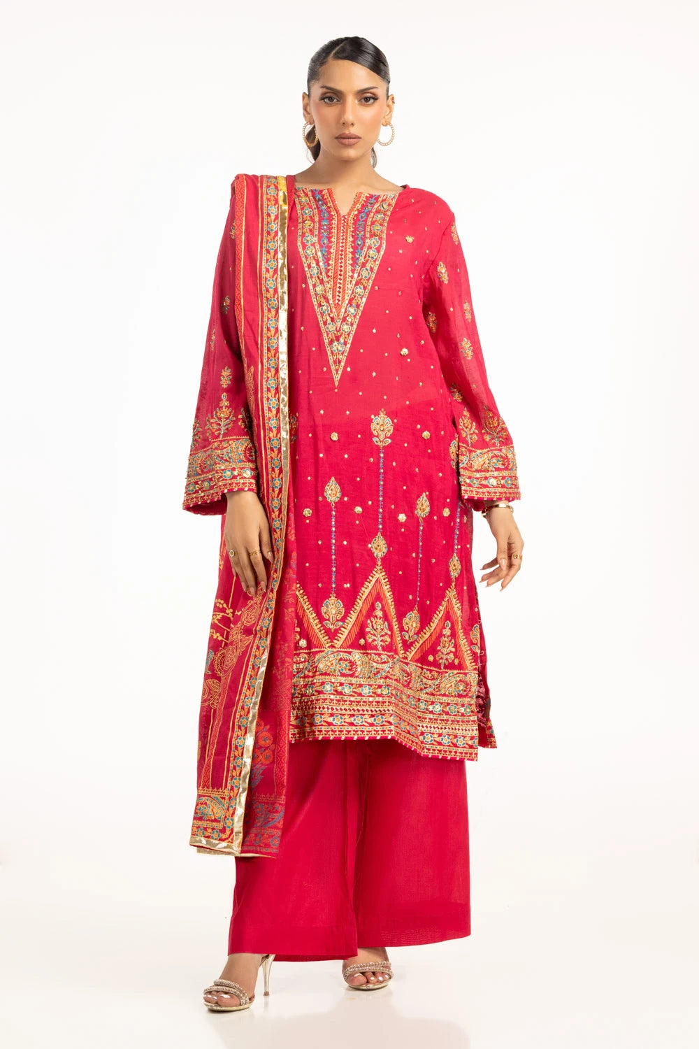 Gul Ahmed Hand Embellished Suit