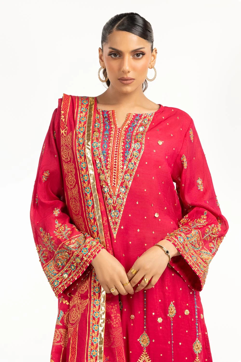 Gul Ahmed Hand Embellished Suit