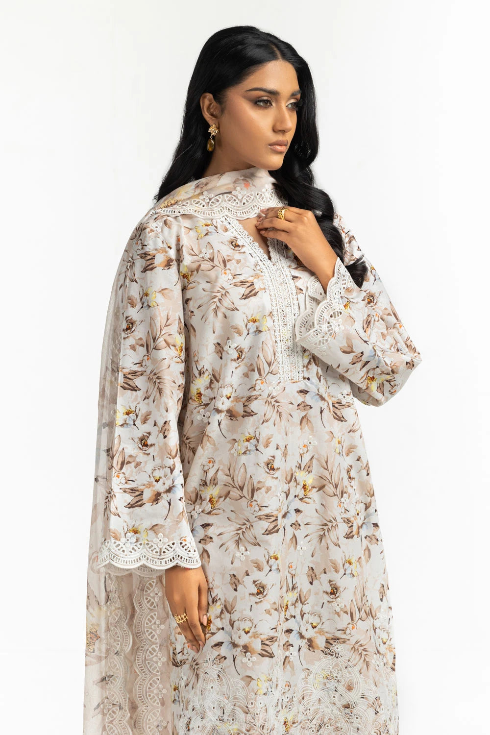 Gul Ahmed Luxury Embroidered Suit