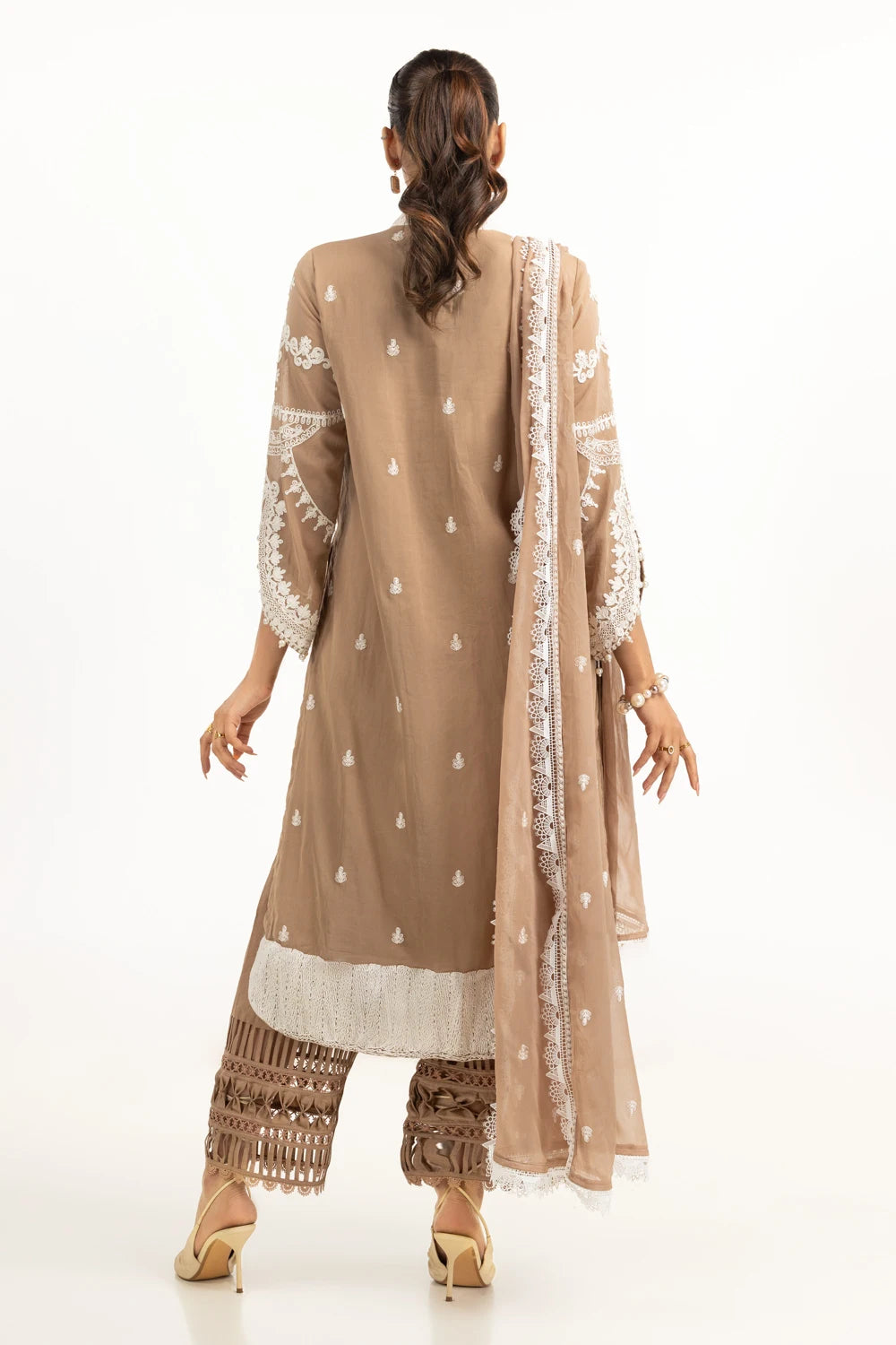 Gul Ahmed Swiss Voile Embroidered Suit