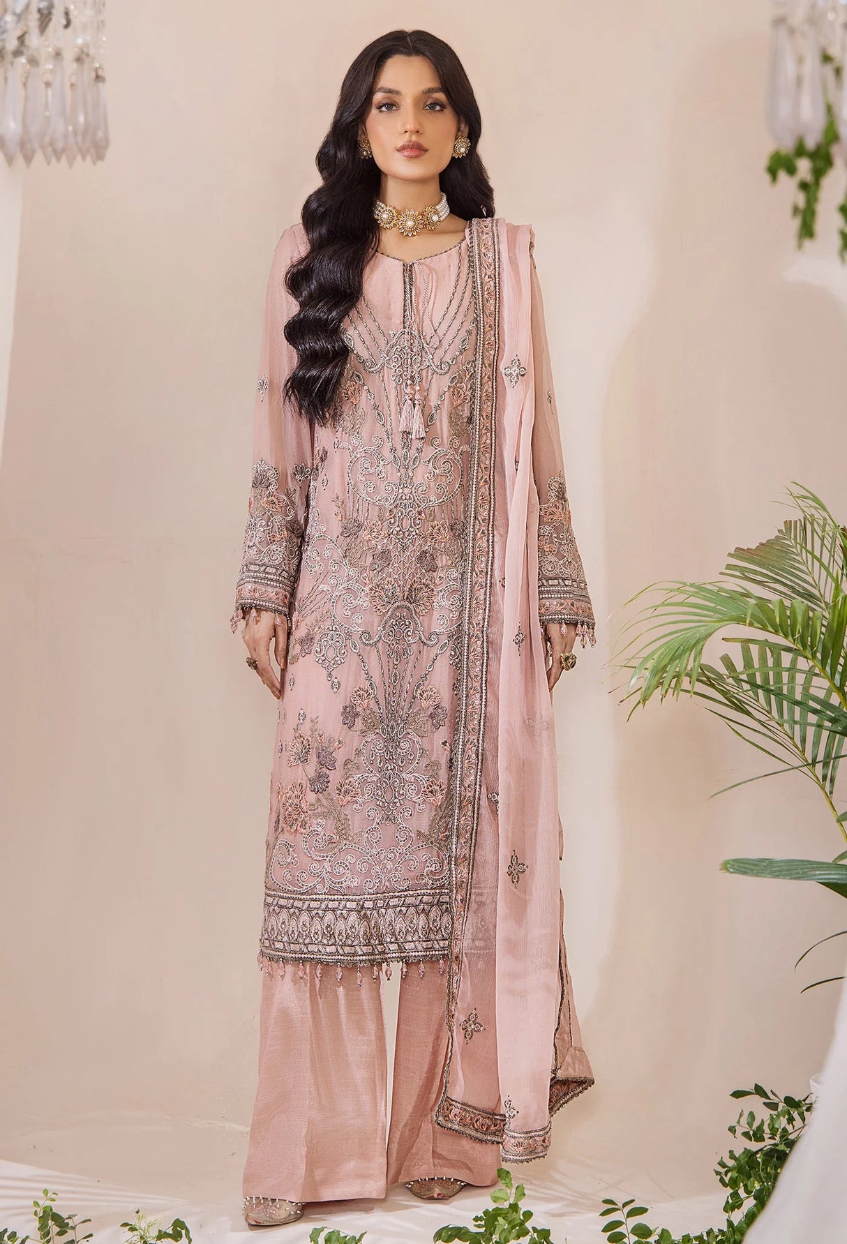 Lueur By Adans Libas Luxury Chiffon Embroidered Collection