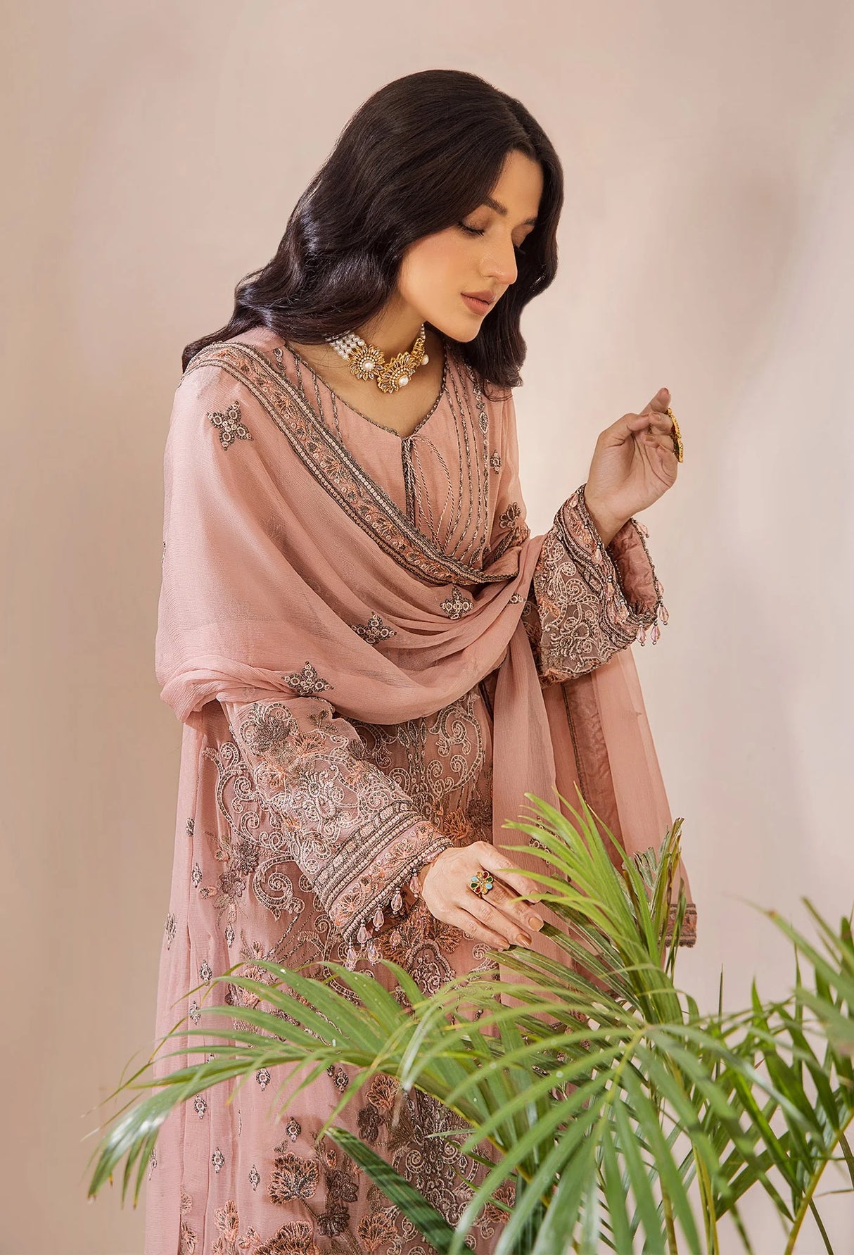 Lueur By Adans Libas Luxury Chiffon Embroidered Collection
