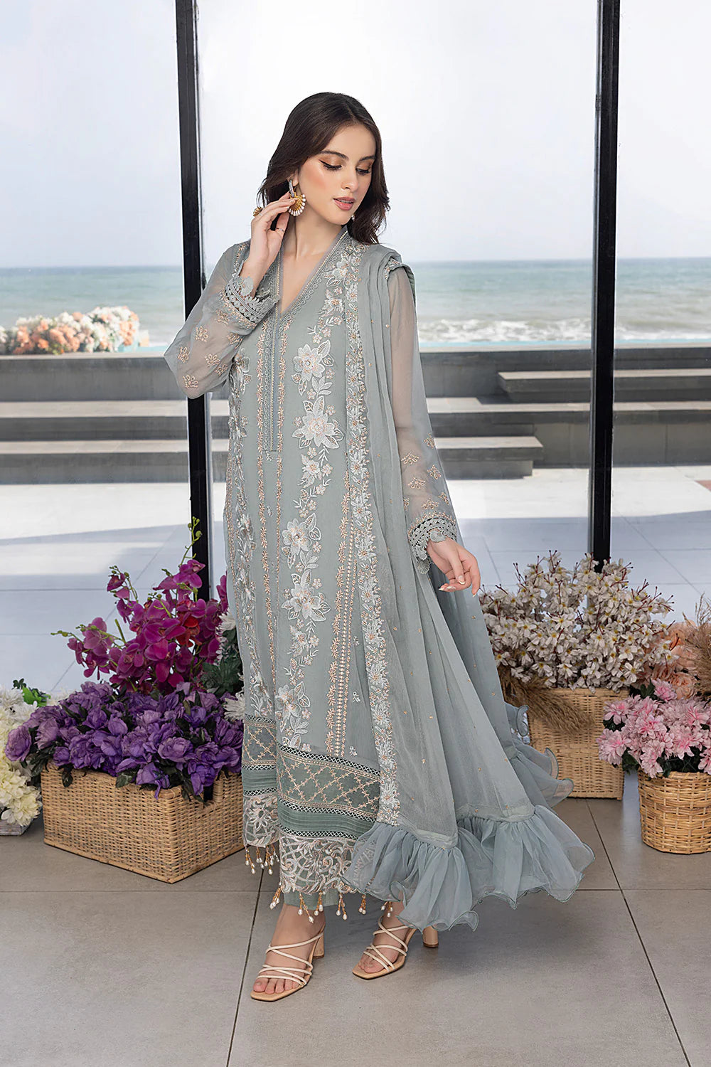 Azure Luxury Embroidered Collection