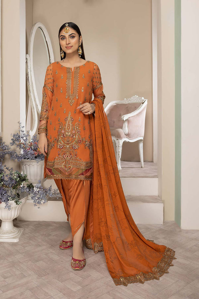 Charizma Stitched Embellished Chiffon Collection