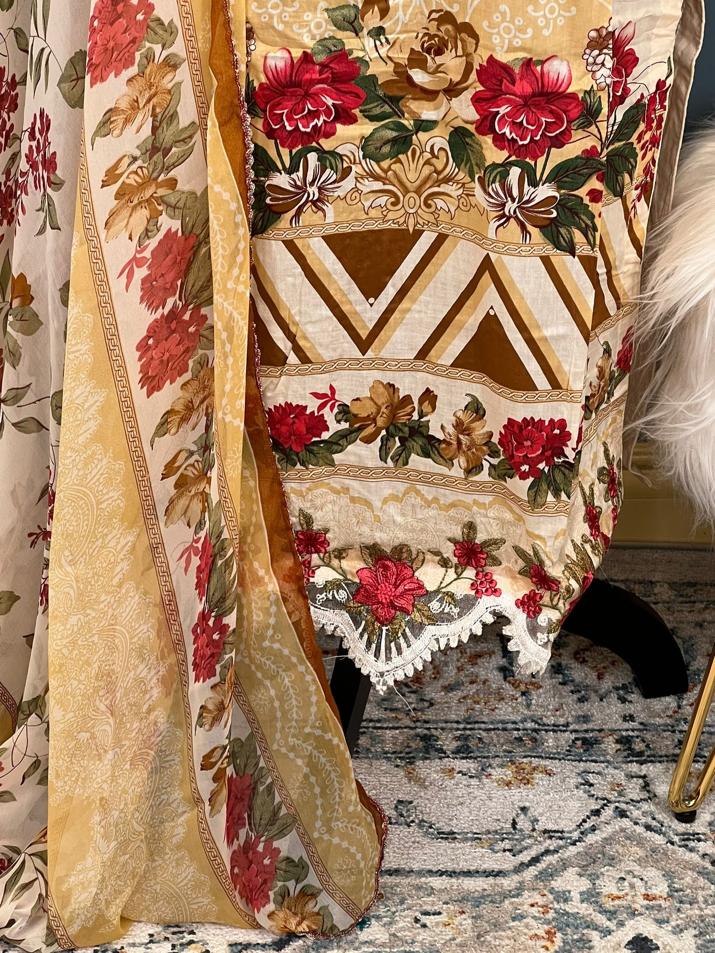 Pakistani Embroidered Lawn ready to ship