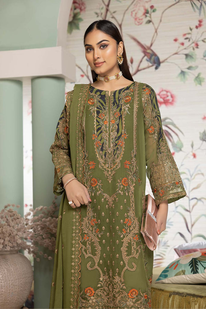 Charizma Stitched Embellished Chiffon Collection