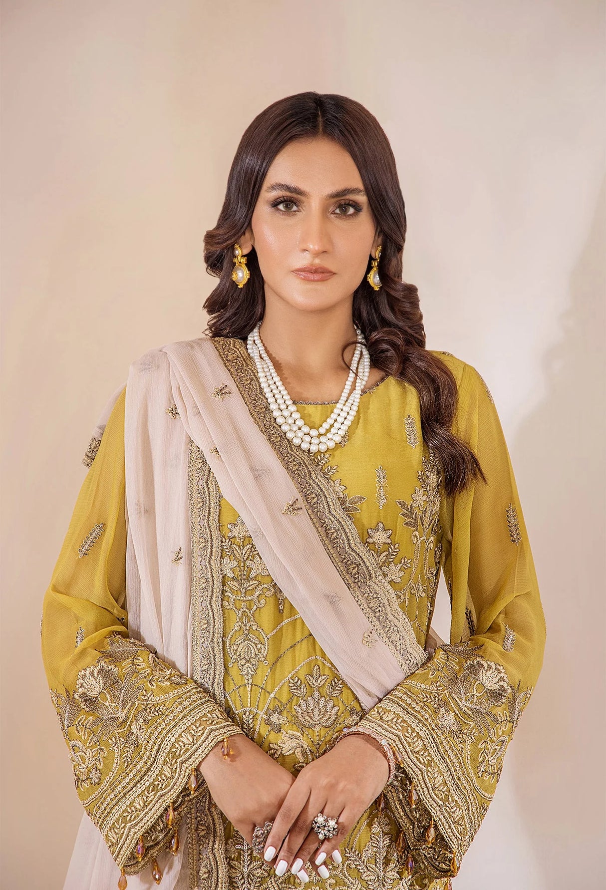 Lueur By Adans Libas Luxury Chiffon Embroidered Collection