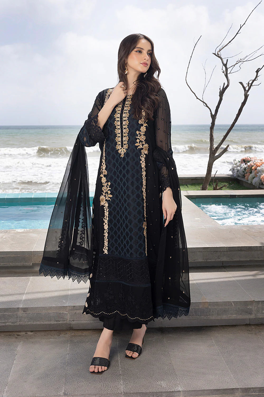 Azure Luxury Embroidered Collection