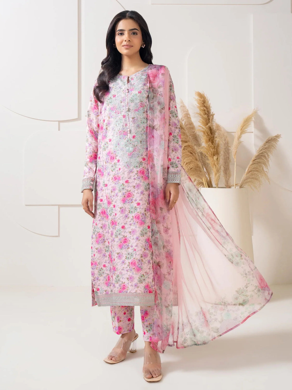LimeLight 3 Piece Lawn Suit-Embroidered
