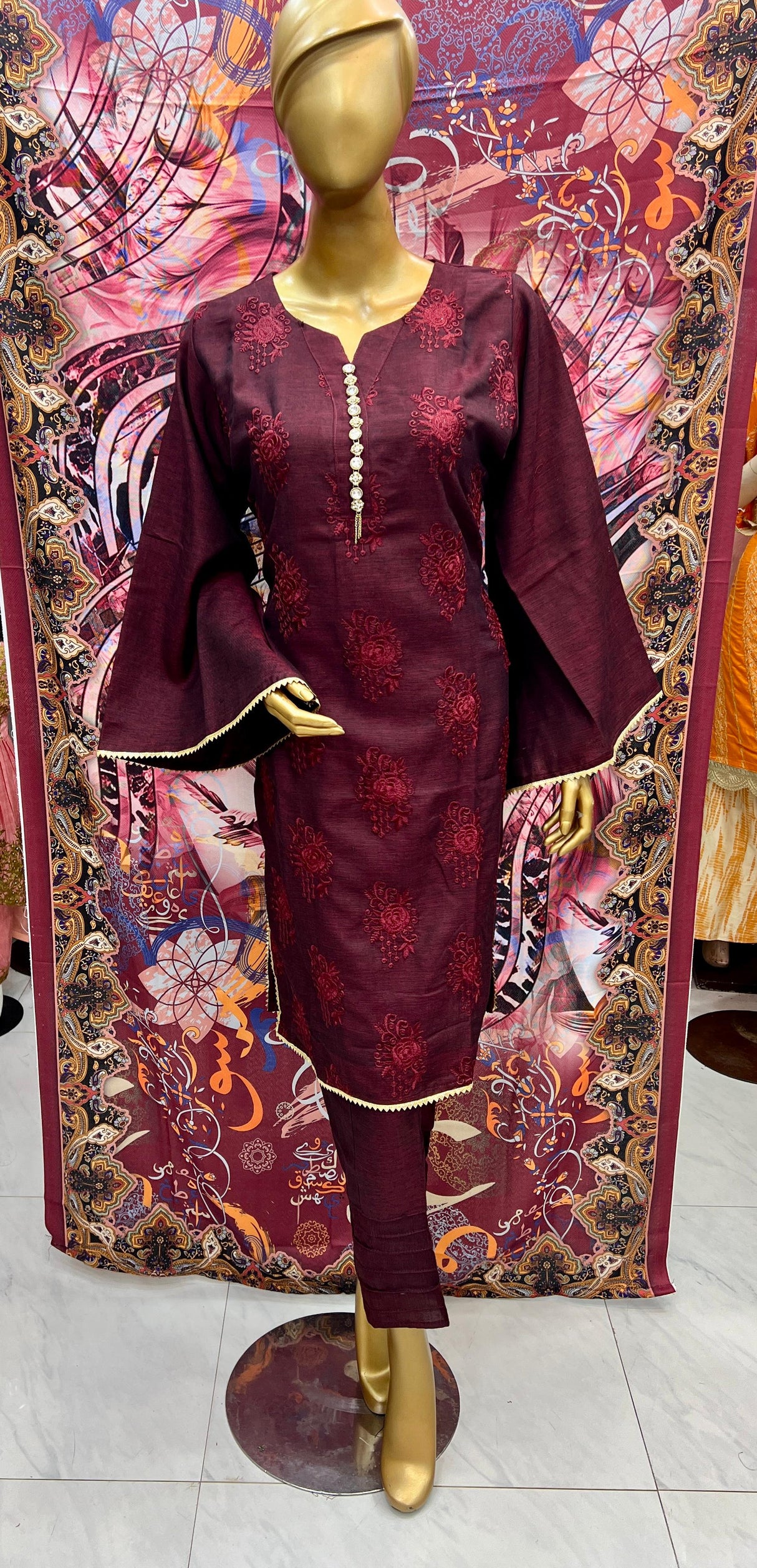 Luxury Embroidered Lawn Ready To Ship