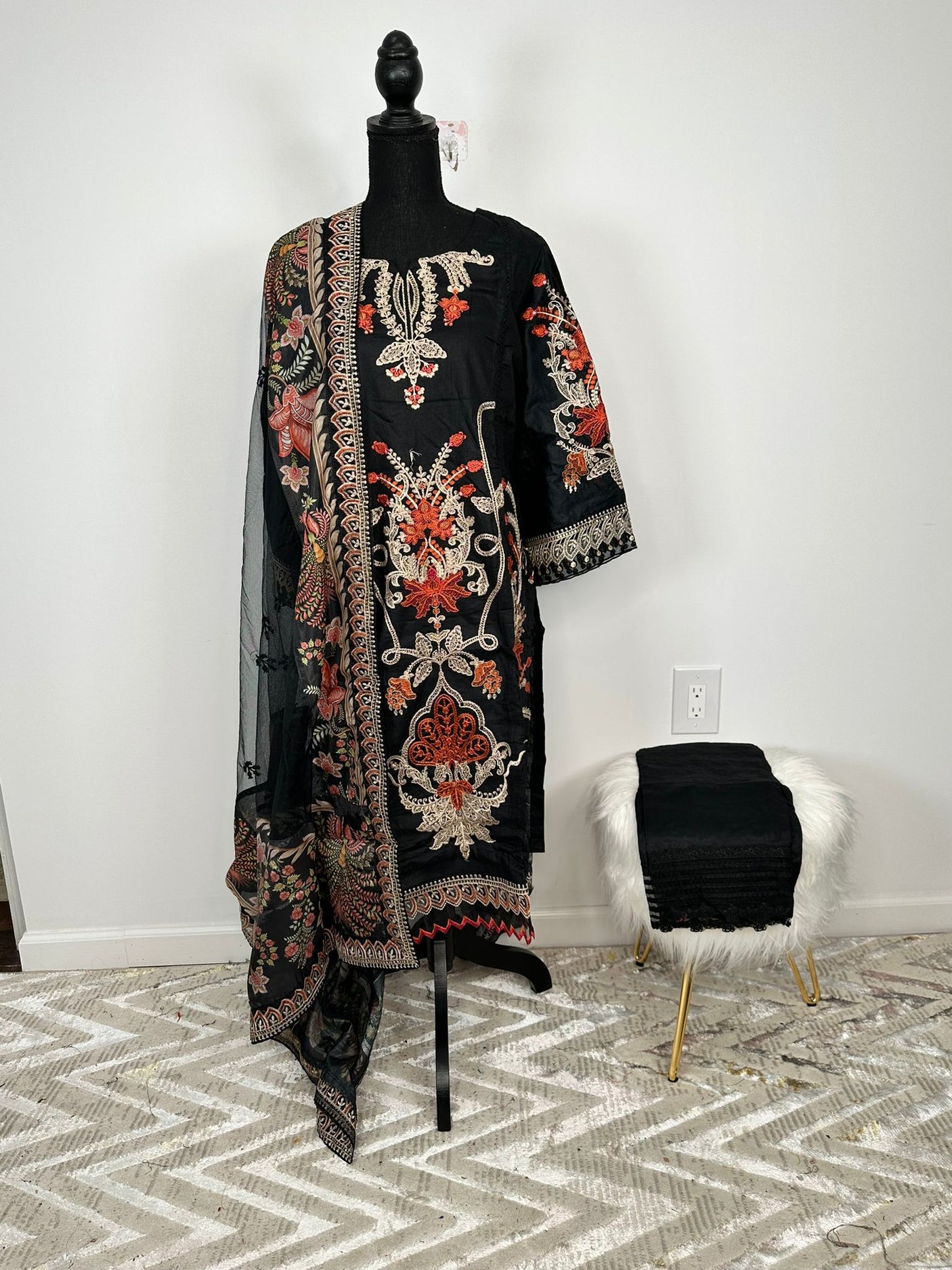 Pakistani Embroidered Luxury Lawn ready to ship