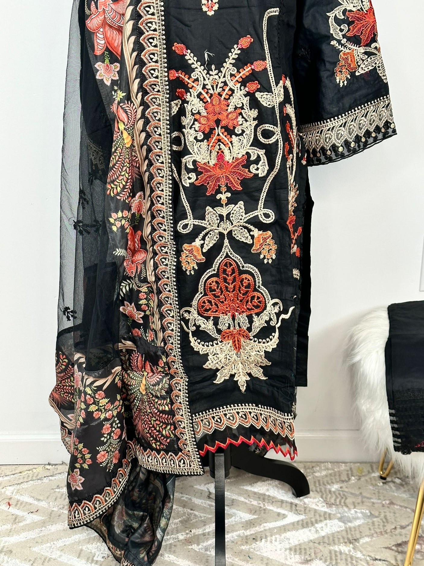 Pakistani Embroidered Luxury Lawn ready to ship