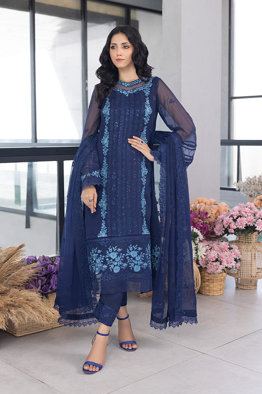 Azure Luxury Embroidered Collection