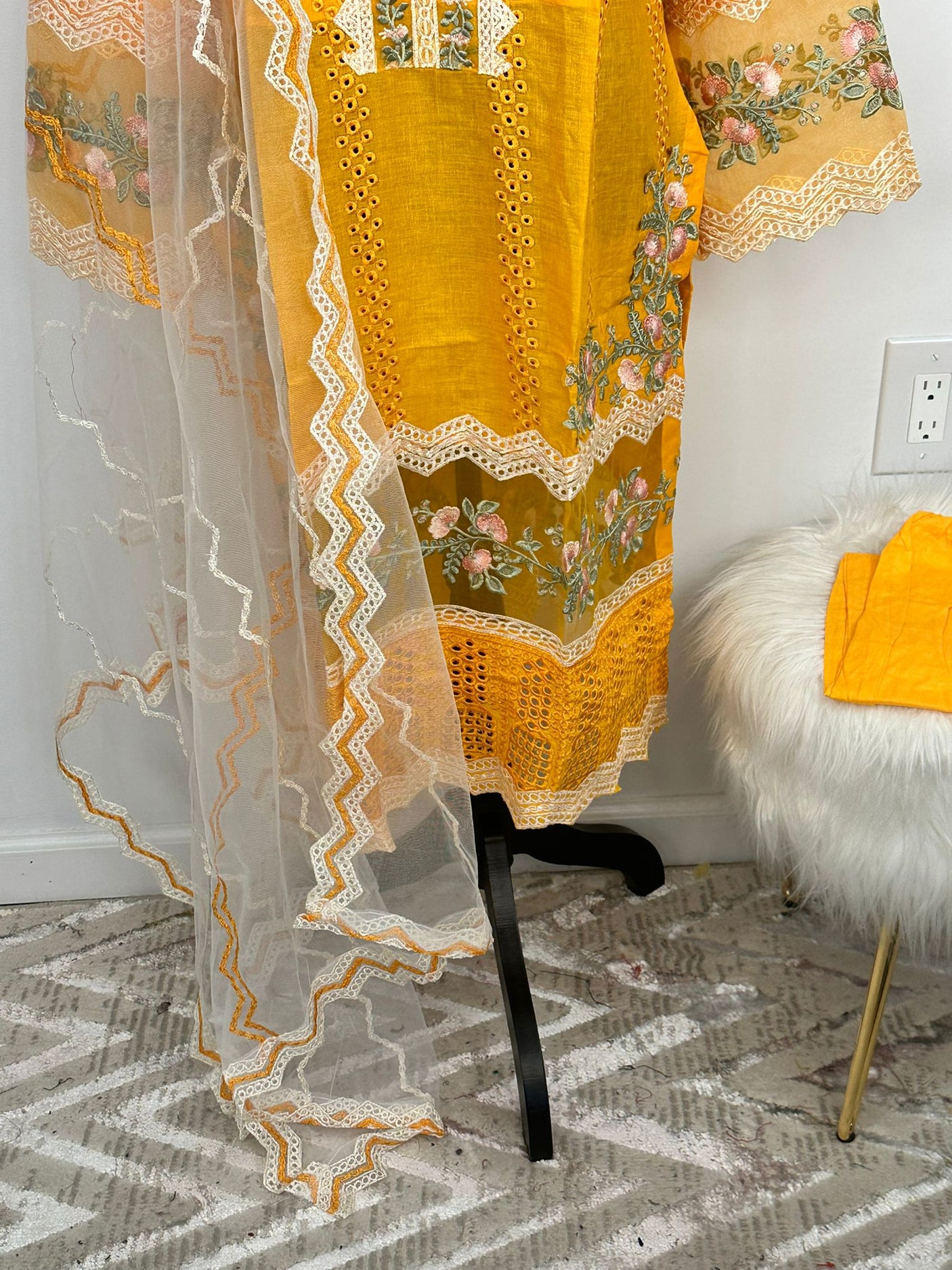 Pakistani Embroidered Luxury Lawn ready to ship