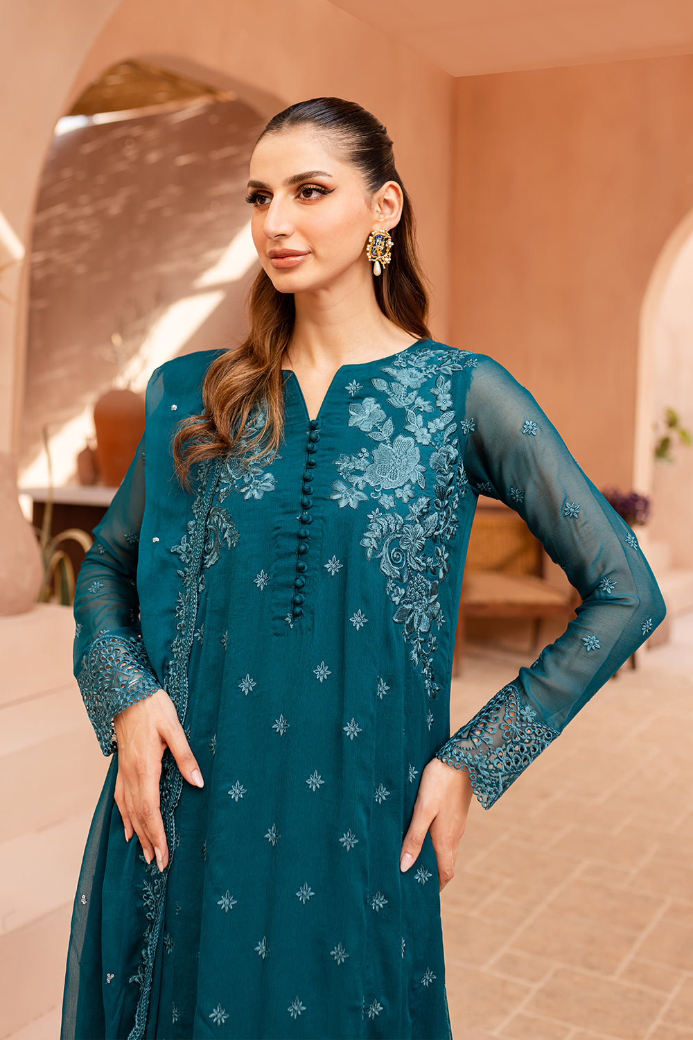 Azure Luxury Embroidered Collection