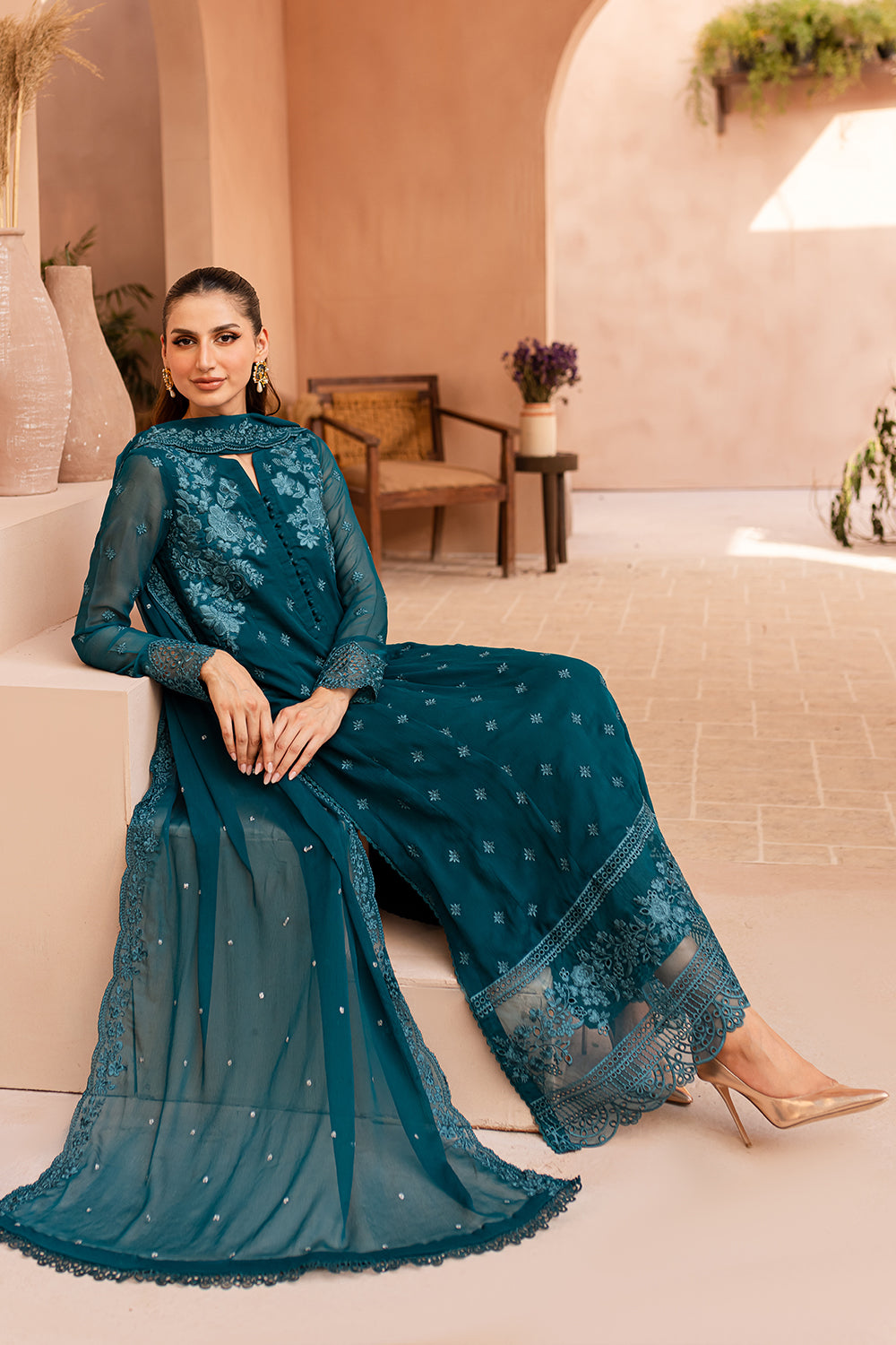 Azure Luxury Embroidered Collection