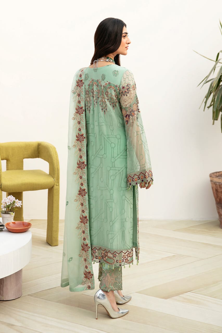 Chevron By Ramsha Chiffon Collection