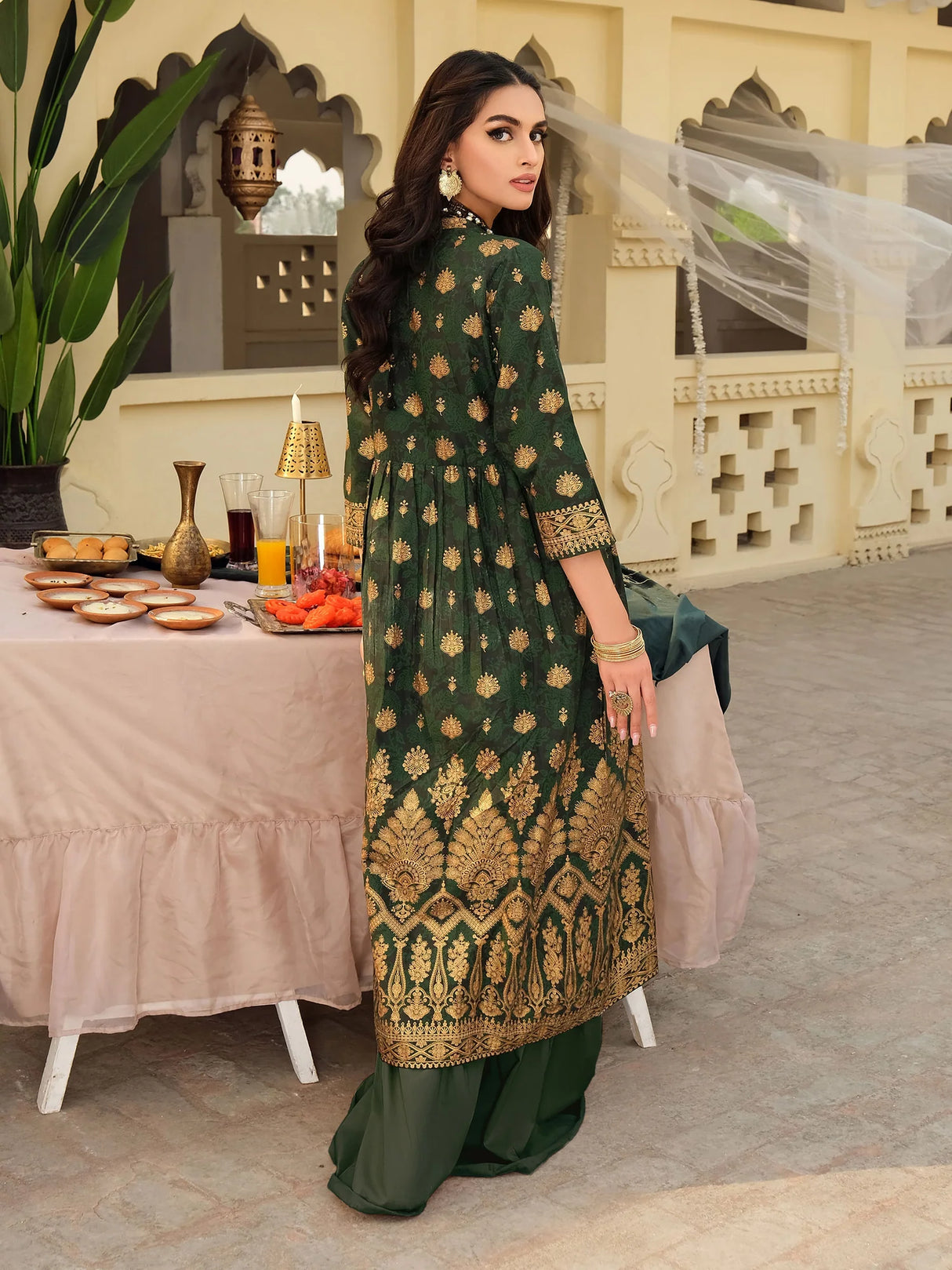 LimeLight Lawn Frock- Paste Print