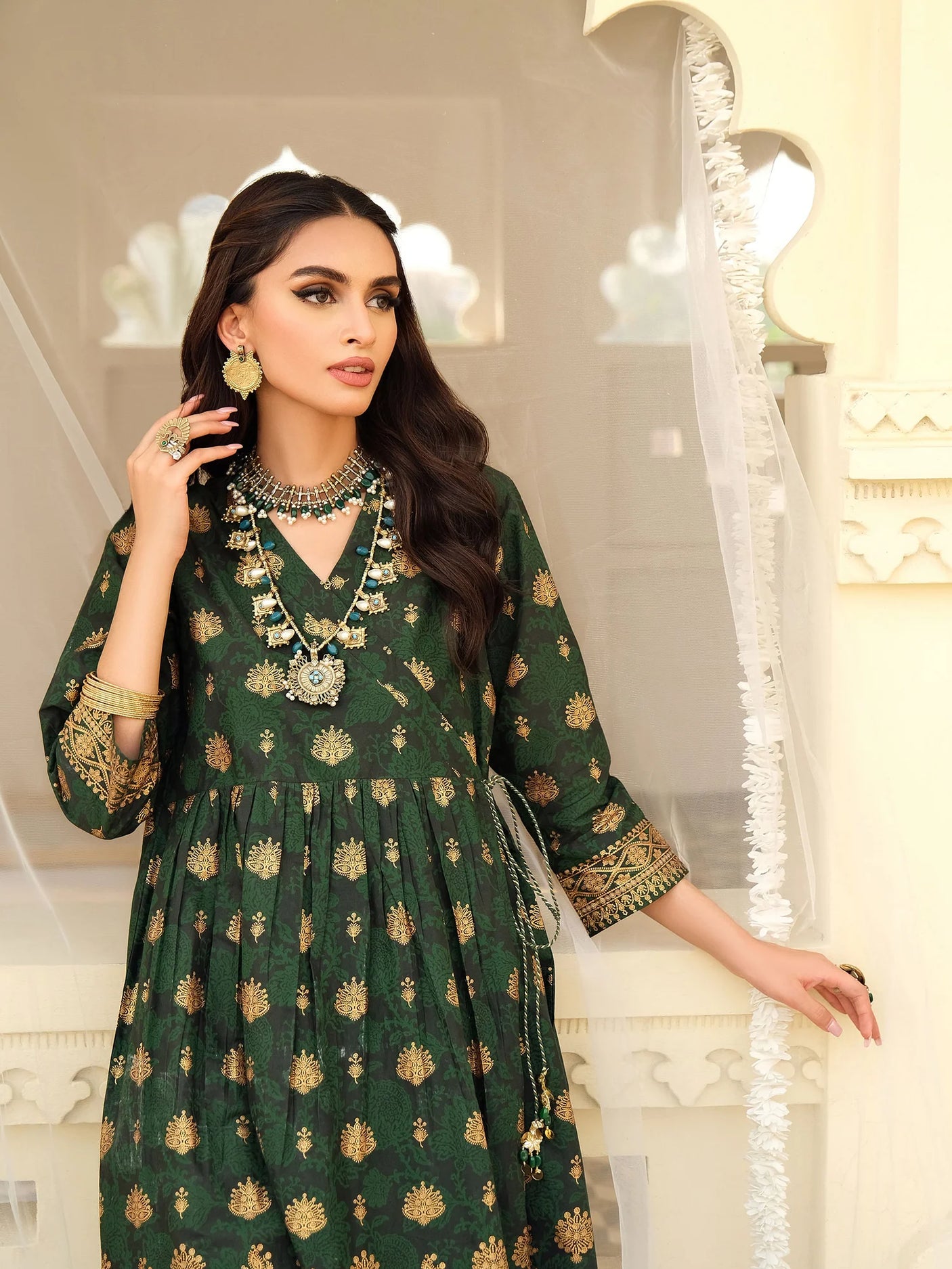 LimeLight Lawn Frock- Paste Print