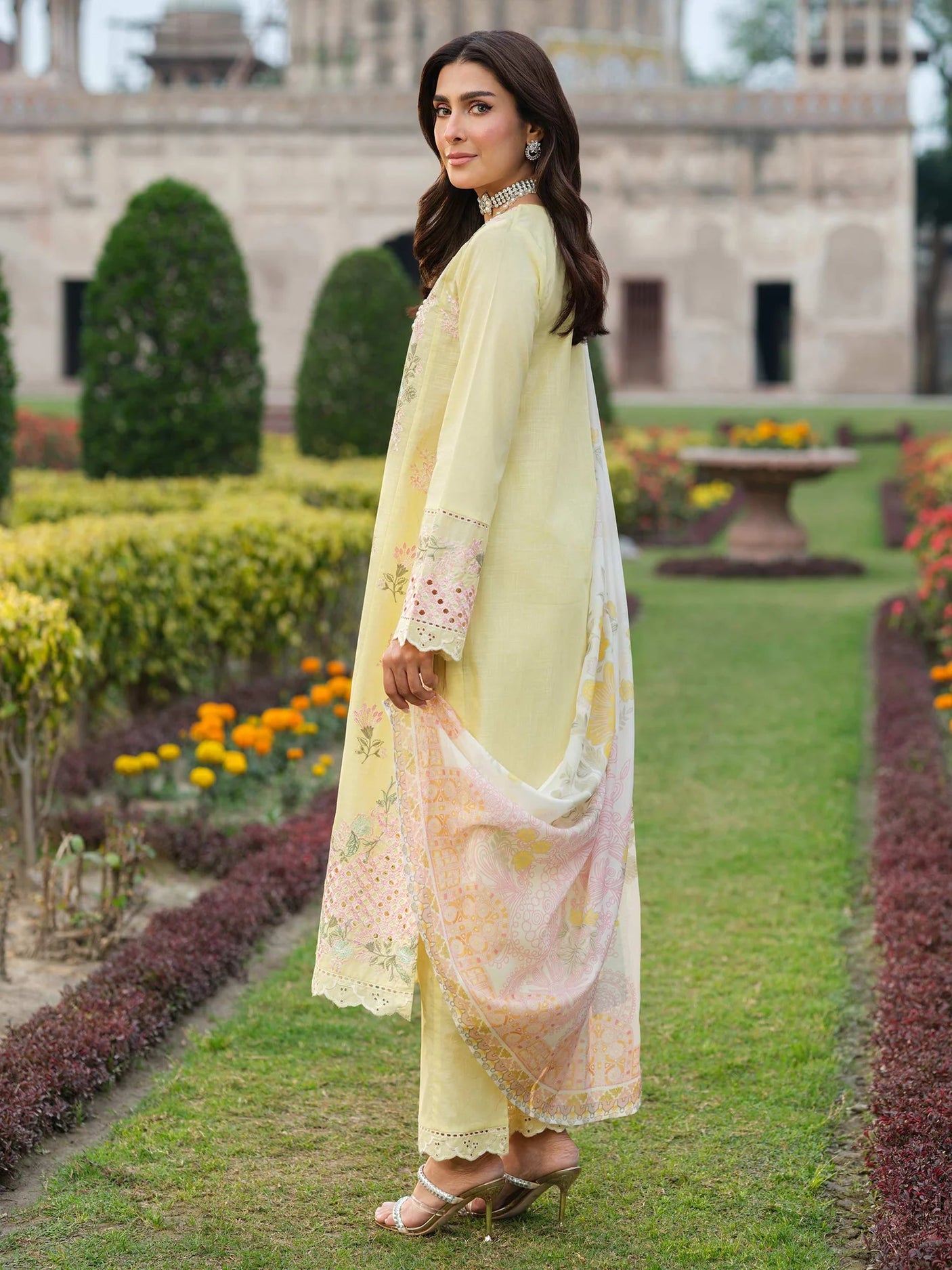 LimeLight 3 Piece Lawn Embroidered Suit