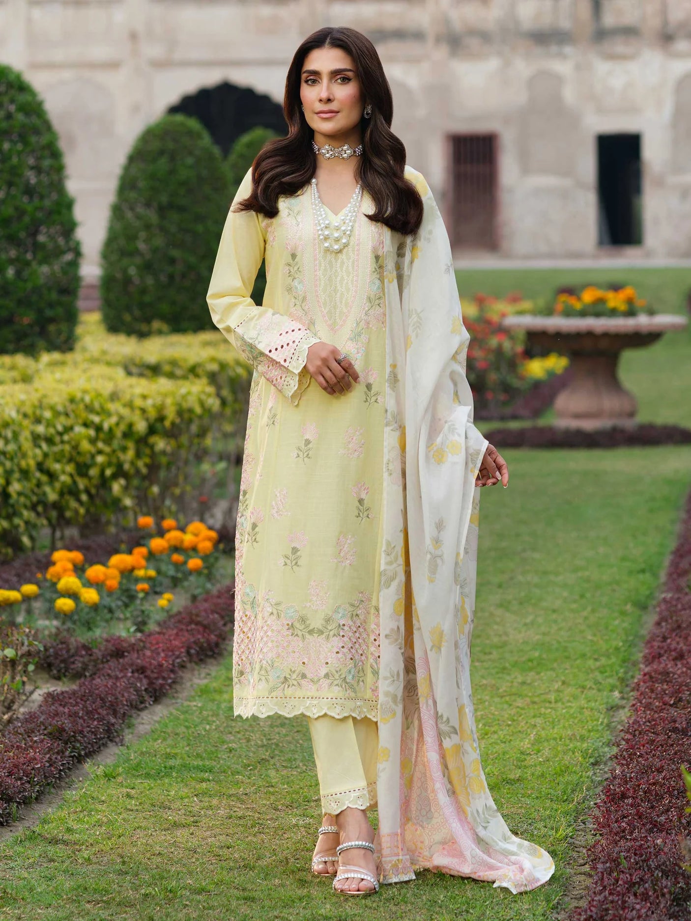 LimeLight 3 Piece Lawn Embroidered Suit