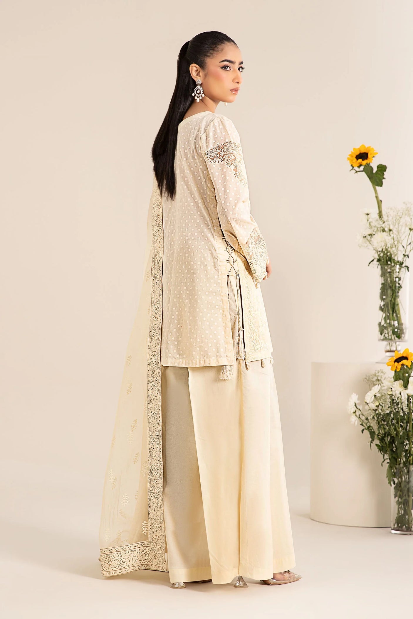 Maria. B.Embroidered Lawn Suit