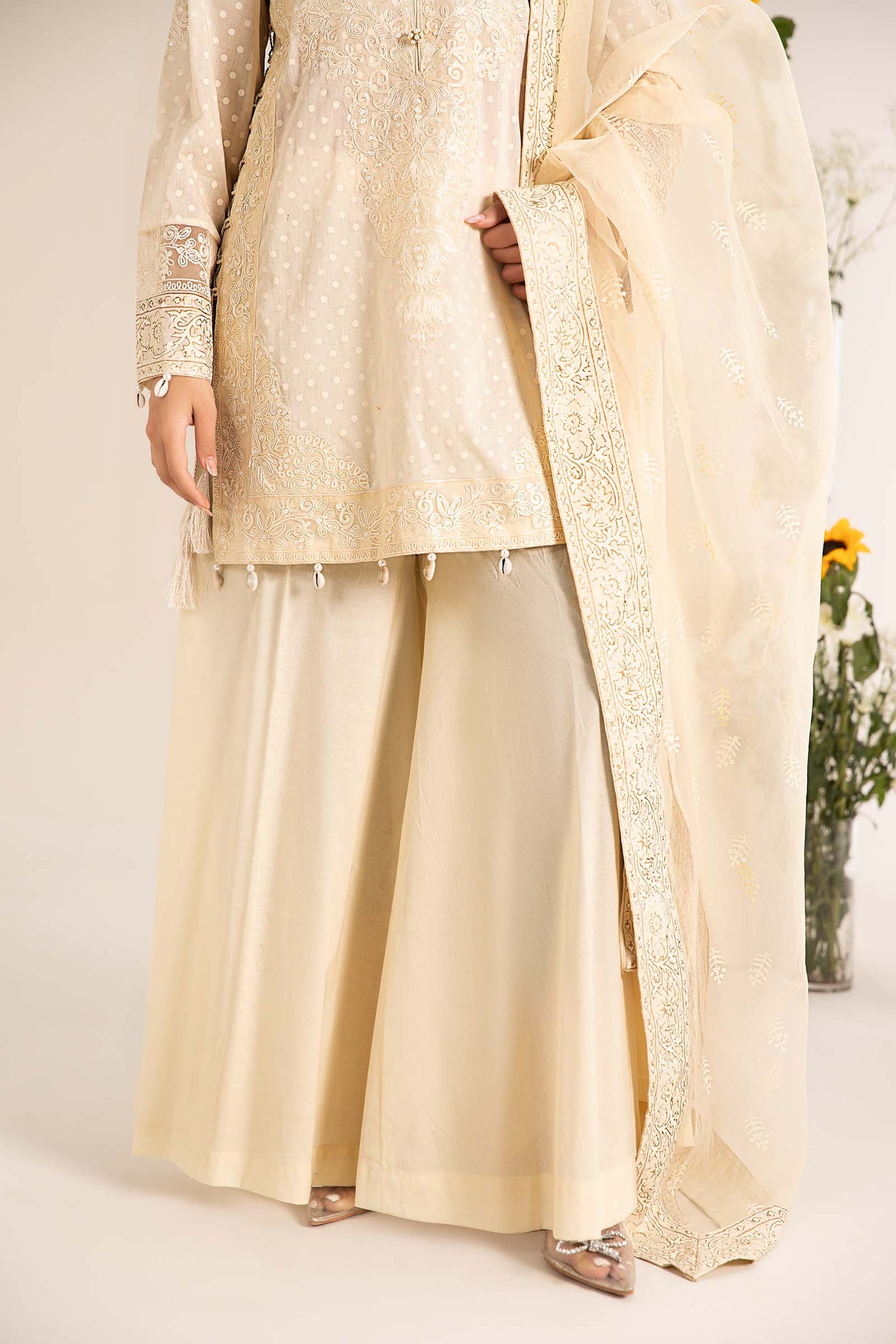 Maria. B.Embroidered Lawn Suit