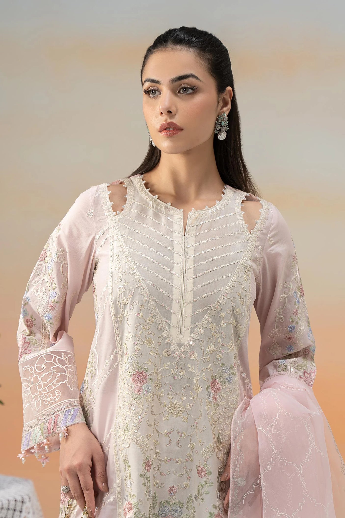 Maria. B. Embroidered Lawn Suit