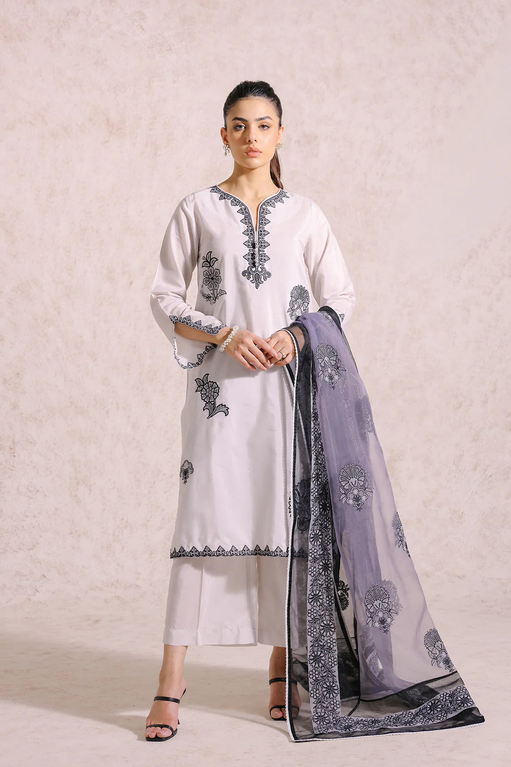 Ethnic Embroidered Lawn Suit